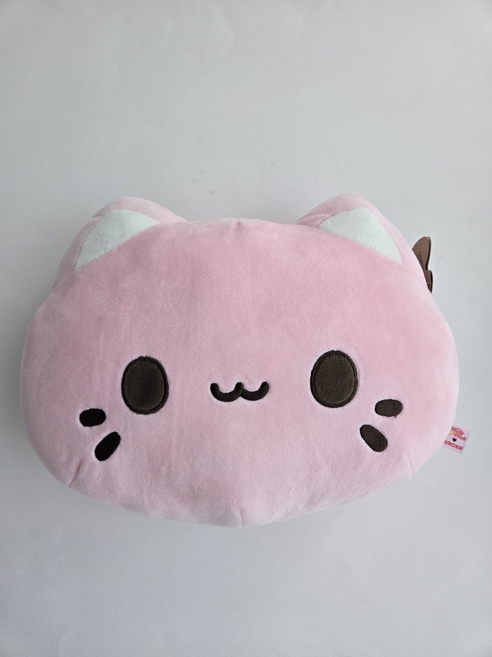 Aurora Meowchi Face Plush Strawberry - Tasty Peach - 10 Inch - New